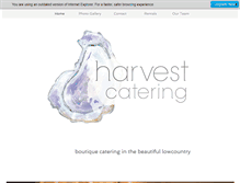 Tablet Screenshot of harvestcateringcharleston.com